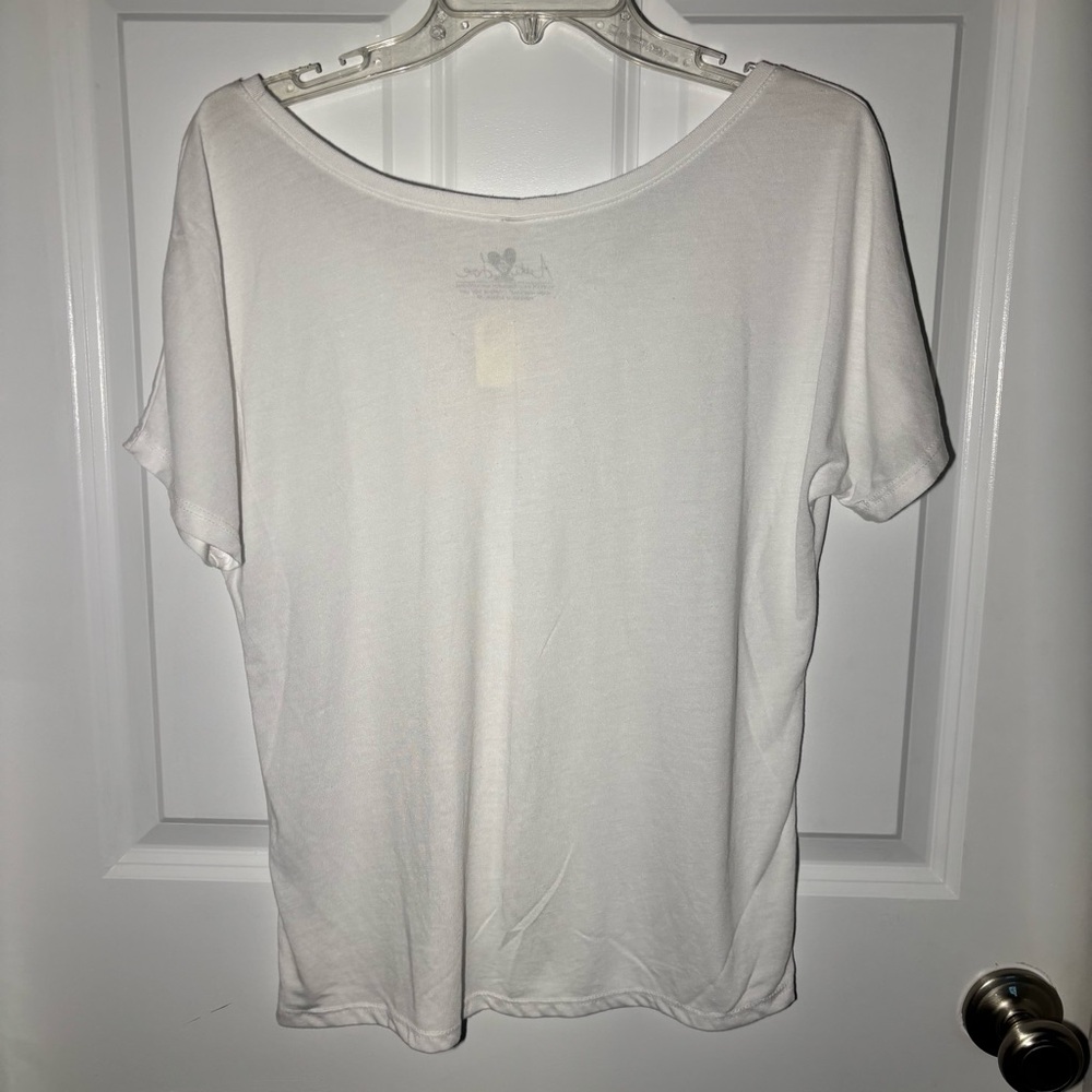 Auti Love White Short Sleeve Tee‎ Medium - Picture 3 of 3